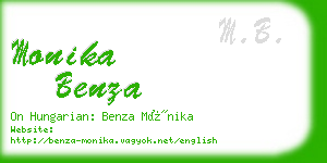 monika benza business card